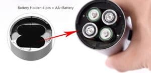 baterias necesarias para el funcionamiento de un sacacorchos electrico