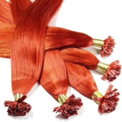 Extensiones de queratina Hair2Heart color rojo