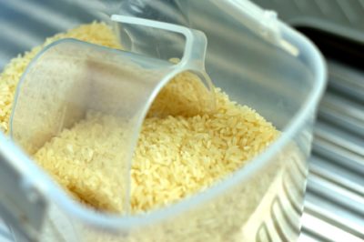 Medidas de arroz en arrocera